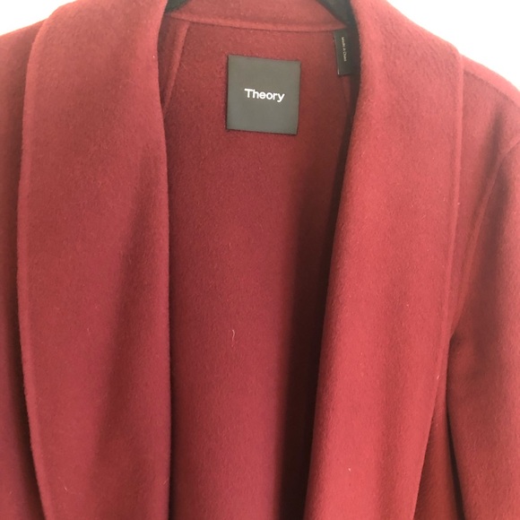 Theory Clairene Shawl Wool Cashmere Jacket Coat size M - Picture 4 of 11